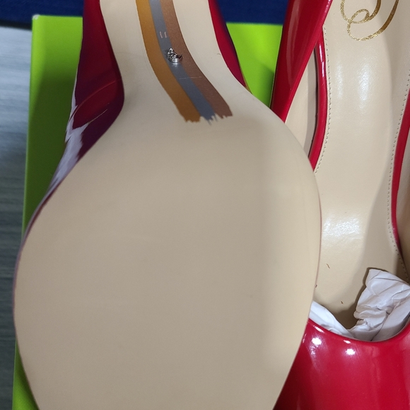 Sam Edelman Women's Hazel Ruby Red Pump new size 11 - Picture 7 of 8